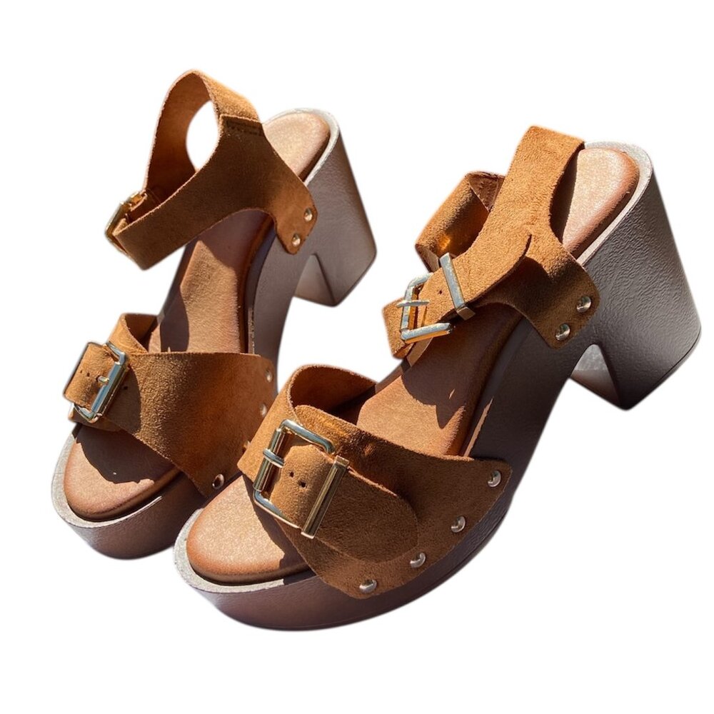 Women's Sandals Summer Platform High Heels Buckle Straps Pumps Party Sho… - Picture 8 of 11